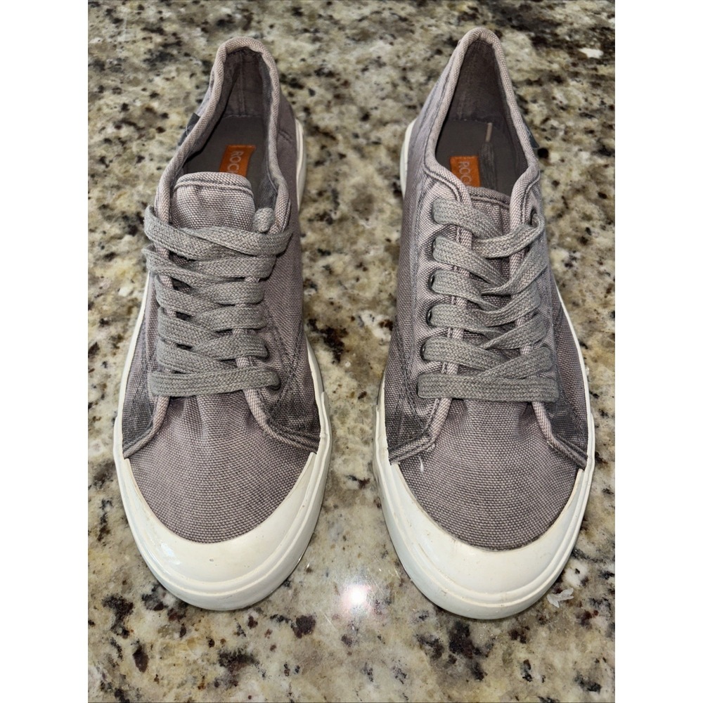 Rocket Dog Urban Fade Gray Canvas Flats Shoes Size 10 Women's Sneakers 3691
